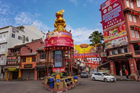 Photo for Chinese New Year decoration in Melaka historical town Malaysia - Royalty Free Image