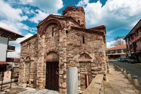 Foto de Antiguo ladrillo Pantocrator Church en Nessebar, Bulgaria - Imagen libre de derechos