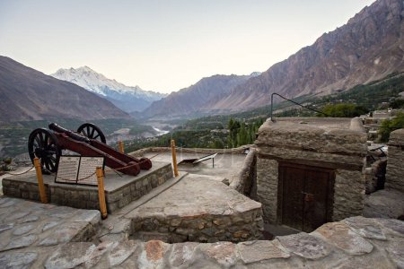 Photo for Baltit castle in Karimabad with mountain scenery in Pakistan - Royalty Free Image