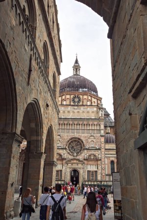Foto de Basilica di Santa Maria Maggiore & Cappella Colleoni, Bergamo Alta Italia - Imagen libre de derechos