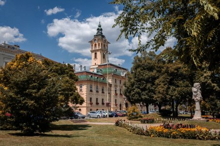 Téléchargez les photos : Mairie de Szeged vue depuis le parc Szeged Hongrie - en image libre de droit
