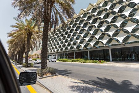 Photo for King Fahd National Library in Riyadh downtown Saudi Arabia - Royalty Free Image
