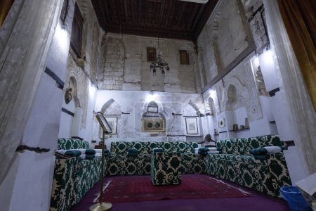 Téléchargez les photos : Intérieur traditionnel du musée Matbouli House dans la ville historique de Jeddah Al Balad Arabie Saoudite - en image libre de droit