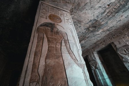 Téléchargez les photos : Le Temple de Néfertari à Abu Simbel Haute Egypte dans les détails - en image libre de droit