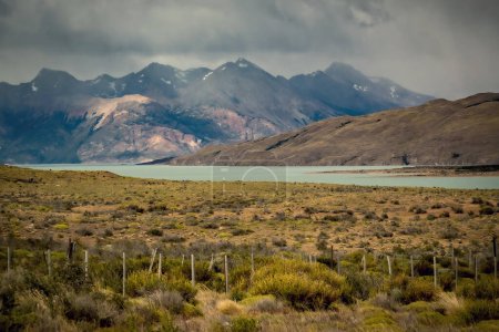 Lake Argentino view from the road Patagonia landscape El Calafate