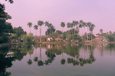 Puthia Rajbari Lake landscape historical site in Puthia Bangladesh