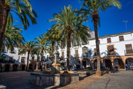 Photo for Zafra, Spain - Nov 06, 2022: Great Square, Plaza Grande in Zafra province of Badajoz, Extremadura Spain - Royalty Free Image