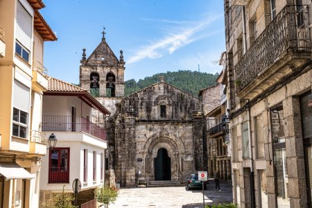 Photo for Mendicant Spanish Gothic landmark. Santo Domingo Church and Convent. Ribadavia, Galicia, Spain. - Royalty Free Image