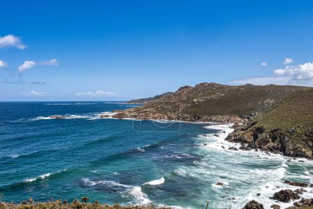 Téléchargez les photos : Phare de Cabo VIlan près de Camarinas en Galice, Espagne, Europe - en image libre de droit