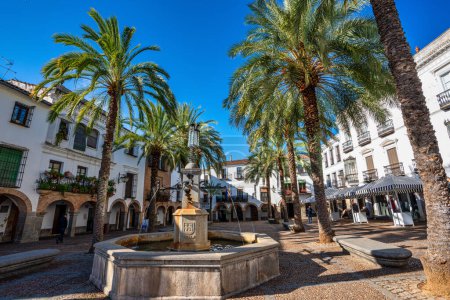 Photo for Zafra, Spain - Nov 06, 2022: Great Square, Plaza Grande in Zafra province of Badajoz, Extremadura Spain - Royalty Free Image