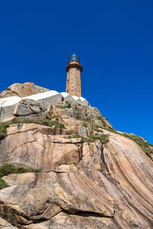 Téléchargez les photos : Phare de Cabo VIlan près de Camarinas en Galice, Espagne, Europe - en image libre de droit
