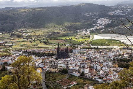 Foto de Impresionante vista desde Mirador de la Montana de Arucas, Montaña de Arucas, Gran Canaria, España, - Imagen libre de derechos