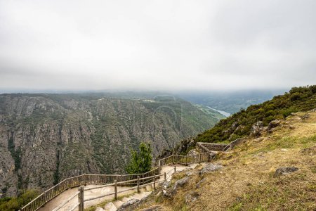 Photo for Beautiful view of Canyon del Sil from Balcones de Madrid in Parada de Sil in Galicia, Spain, Europe - Royalty Free Image
