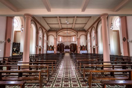 Photo for Interior of Igreja Matriz Church at Sao Joao Batista, Santa Catarina in Brazil - Royalty Free Image