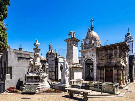Photo for La Recoleta Cemetery, Cementerio de la Recoleta, a cemetery located in the Recoleta neighbourhood of Buenos Aires, Argentina. - Royalty Free Image
