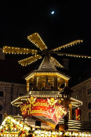 Photo for Munich, Germany - Dec 19, 2023: Christmas market at Residenz in Munich, Bavaria, Germany in Europe - Royalty Free Image