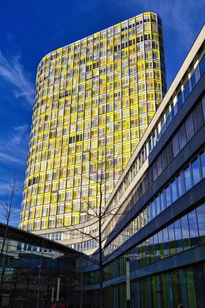 Photo for Facade of the headquarters of the ADAC, ADAC-Zentrale at Munich, Germany, Europe's largest motoring association - Royalty Free Image