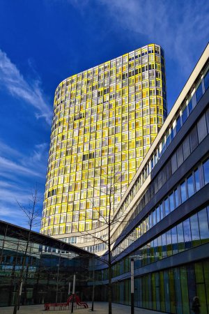Photo for Facade of the headquarters of the ADAC, ADAC-Zentrale at Munich, Germany, Europe's largest motoring association - Royalty Free Image