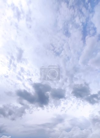 Photo for Sky with white clouds. Cloudy weather in summer day. - Royalty Free Image