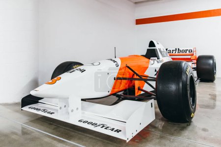 Photo for Los Angeles, CA - 16 Apr 2023 - 1996 Mclaren of Mika Hakkinen in the museum - Royalty Free Image