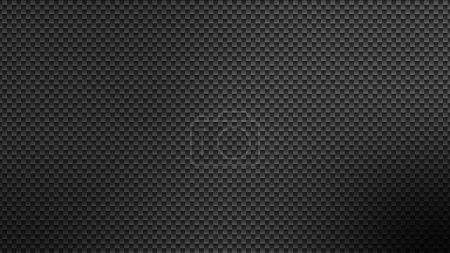Photo for Carbon fiber vector texture. Dark background with lighting per web slider or banner - Royalty Free Image