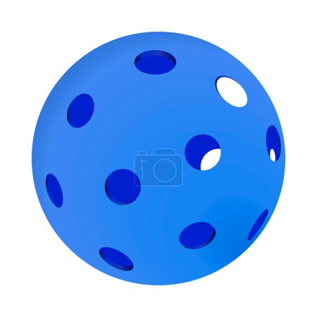 Ilustración de Bola en vinagre vector diseño plano blu - Imagen libre de derechos