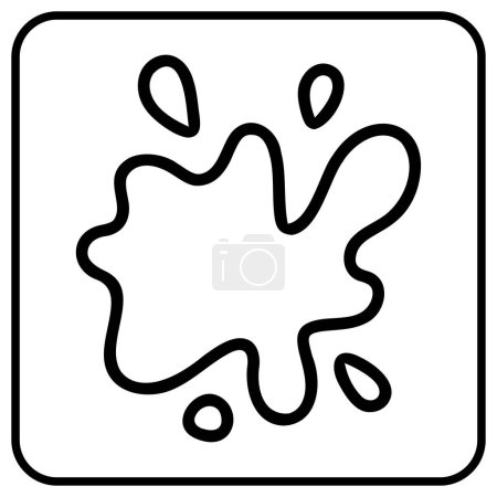 Illustration for Mud on car vector icon for web or app button - Royalty Free Image