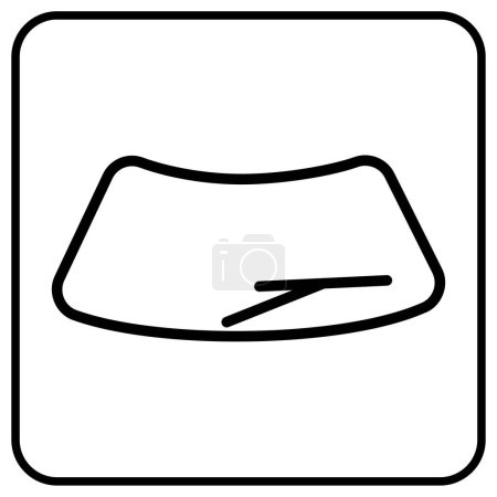 Illustration for Nanoceramic car glass for detailing vector icon for web or app button - Royalty Free Image