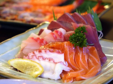 Sushi and rolls sea food