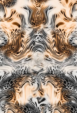 Photo for Leopard pattern design. Fur Skin texture. Fashionable print.Animal print pattern tile background - Royalty Free Image