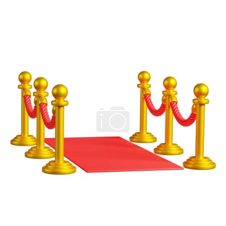 Red Carpet Event 3D Rendersymbol