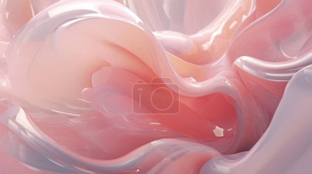 Téléchargez les photos : Belle illustration abstraite rose brillant de fond 3d - en image libre de droit