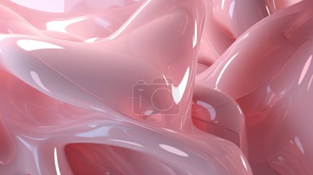 Foto de Hermoso brillante abstracto rosa 3d fondo ilustración - Imagen libre de derechos