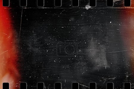 Photo for Old scratched film background close up - Royalty Free Image