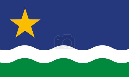 Illustration for New proposed flag for the state of Minnesota, United States of America, vector illustration - Royalty Free Image