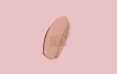 Photo for Cosmetic smear of cream texture on a pink background. Toning cream for the skin. Skin care. - Royalty Free Image
