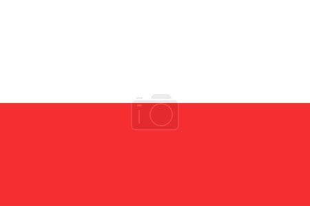 Illustration for Poland Flag eps vector original - Royalty Free Image