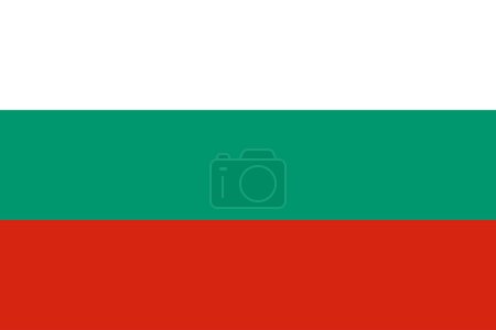 Illustration for National flag of Bulgaria eps - Royalty Free Image