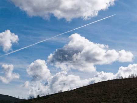 Chemical trails from aircraft are the subject of many conspiracy theories.