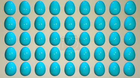 Foto de Fondo abstracto de Pascua de los huevos. Antecedentes para Pascua. Renderizado 3D - Imagen libre de derechos