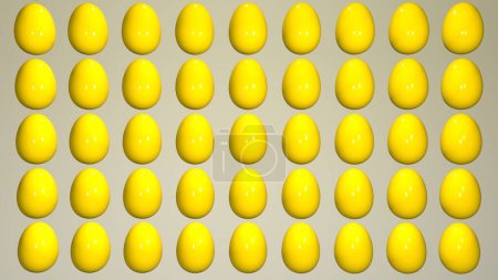 Foto de Fondo abstracto de Pascua de los huevos. Antecedentes para Pascua. Representación 3D. Vacaciones cristianas. - Imagen libre de derechos