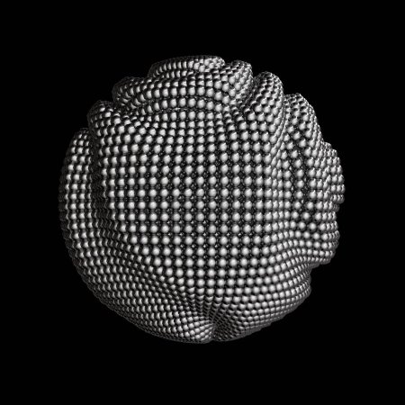 Foto de Fondo dorado abstracto de las esferas. Figura abstracta y fondo. Renderizado 3D - Imagen libre de derechos