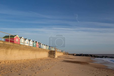 Early morning on Southwold beach, Suffolk,  England, United Kingdom, 