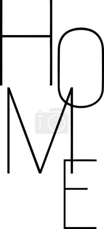 Photo for Vector illustration of the word. black and white - Royalty Free Image