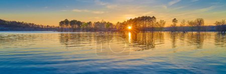 Photo for Beautiful sunset on Beaver Lake near Rogers Arkansas. - Royalty Free Image