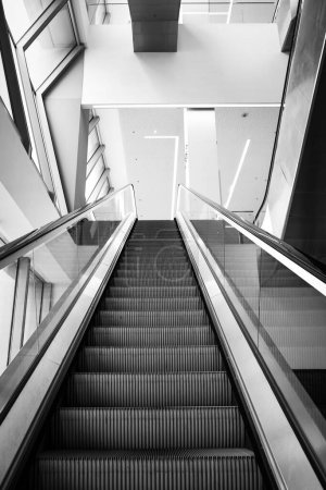 Photo for Empty escalator stairs in Paris metro system, High quality photo - Royalty Free Image