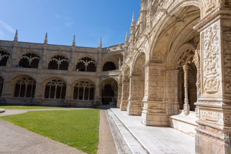 Photo for The Jernimos Monastery is located in the neighborhoodof Belm in the city of Lisbon - Royalty Free Image