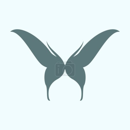 Téléchargez les illustrations : Élégant vecteur d'icônes papillon Symbole d'insectes gracieux et polyvalent pour les projets créatifs - en licence libre de droit