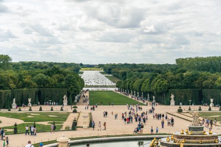Photo for PARIS, FRANCE - Aug 05, 2023 The beautiful gardens at Versailles Castle in Paris. High quality photo - Royalty Free Image