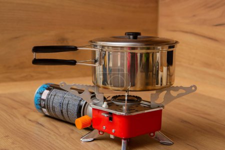 travel gas burner with pot